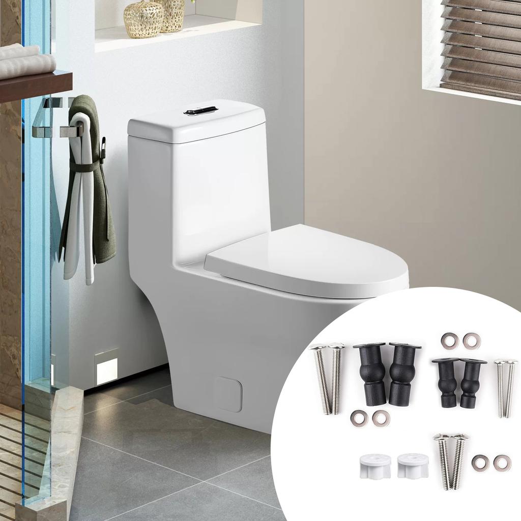 Toilet Seats Hinge Screw Toilet Seats Blind Hole Fixings Expanding Rubber Bolt Top Fix Nut for Top Mount Toilet Seats
