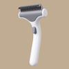 Pet Detangling Comb for Cats Dogs Double-Sided Knot-Opening And Hair Removal Grooming Tool with Self-Cleaning Button Non-Slip Handle Tangle-free Pet