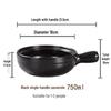 High-Temperature Resistant Clay Pot with Handle for Claypot Rice & Noodles - Durable, No Crack, Small Commercial Sand Pot