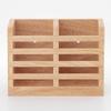 Fuji Boeki Chopstick Holder, Cutlery Stand, Width 18 X Depth 10 X Height 13cm, Natural Wood, with Dividers, Kitchen Storage, Bonheur, 96137