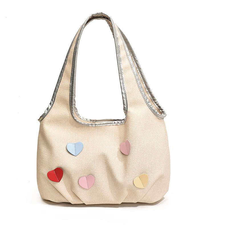 Korean version of fashion handbag women's bag new large-capacity PU bag niche high-texture shoulder armpit bag