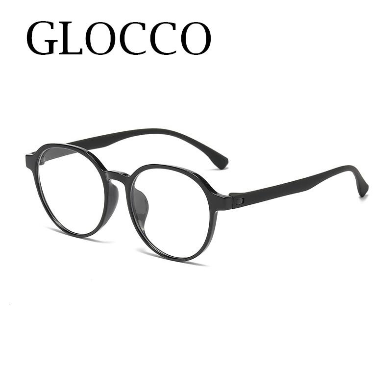 Anti Blue Light Round Reading Glasses For Women Men Clear Anti Radiation Computer Eyewear Prescription Lenses