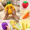 Pallina antistress da lavoro, grande pallina ad ananas, giocattolo da spremere a lenta risalita a forma di frutto per alleviare l'ansia, fragola, studio, riduzione, banana, uva, mais