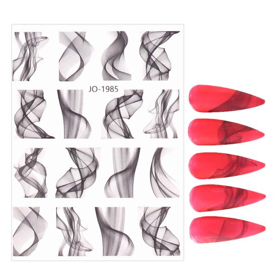 Nail Sticker Self Adhesive Waterproof Removable Strong Stickiness Ultra-Thin Decorative PET Geometric Type Nail