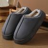 2024 Women's Solid Color Imitation Suede Velvet Home Slippers - Thick, Non-Slip, Lightweight & Warm