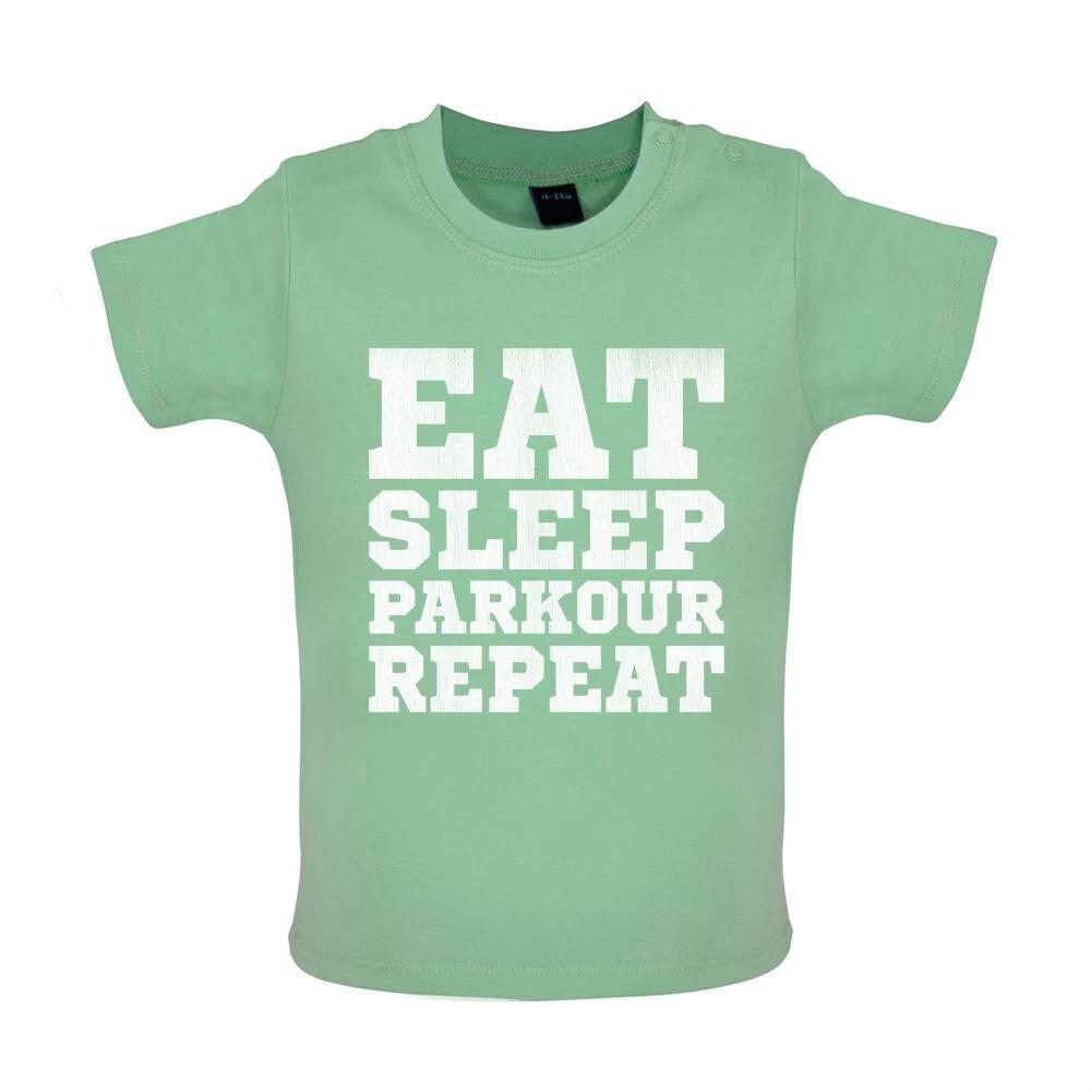 Eat Sleep Parkour Repeat - Baby Kids Boys Girls Unisex T-Shirt / Babygrow - Free Running Freerunning 150