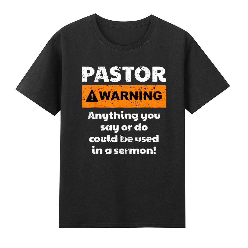 Pastor Warning I Might Put You In A Sermon Saying Tshirt S