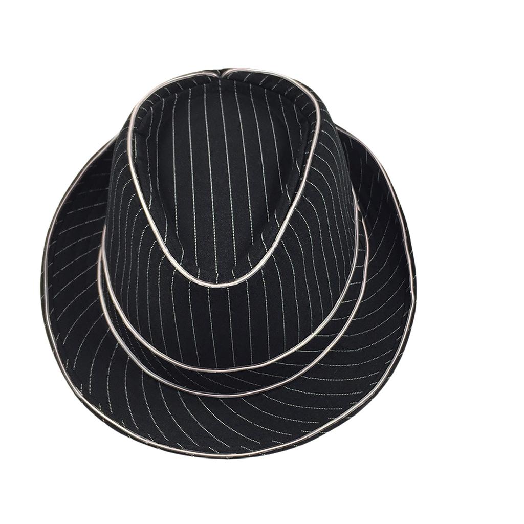 LED Top Hat for Women Men Flashing Nightclub Hat Light Up Blues Hat Adult Unisex Costume Hat Halloween Party Props Hat