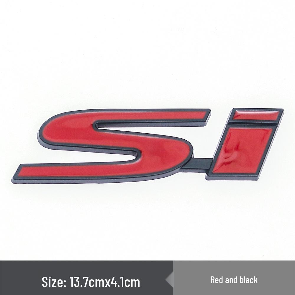 SI Zinc Alloy Metal Badge for Honda Civic - 3D Tail Sticker