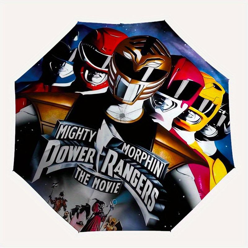1pc Mighty Morphin Power Rangers Themed High-quality Umbrella,Automatic Opening and Closing Umbrella,Multi-functional Umbrella G0811241