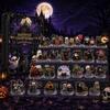 Children Holiday Entertainment Halloween Advent Calendar, 24 Day Haunted Countdown Box with Mini Calendar for Kids Figures, Spooky Collectible Toy Set
