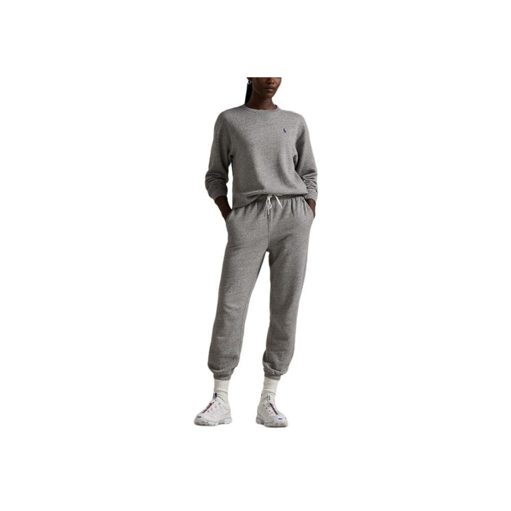 Polo Ralph Lauren Besticktes Rundhals Langarm Sweatshirt Damen Sweatshirt Grau WMPOKNINFB20701-020