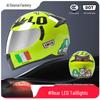3C Certified Full Face Motorcycle Helmet for Men & Women - All-Season, Trendy Autumn/Winter Design