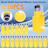10-50PCS Dual Shaft TT Gear Motor DC3-12V 1:48 Plastic Gearbox Engine for DIY Smart Car Robot Chassis Four Drive Tire Wheel Part