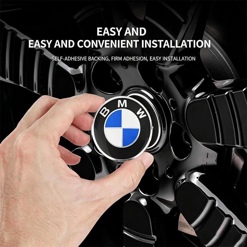 For BMW M E46 E90 E60 4Pcs 56mm Car Badge Wheel Center Hub Cap Sticker Accessories For BMW M E46 E90 E60 F30 F10 E39 E36 F20 G30 G20 E87 E92 E91 X1 X5