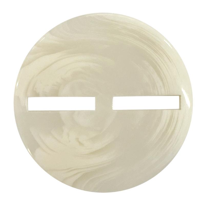 5pcs Two-hole long-eyed buttons, beige sticks, autumn and winter clothing, resin buttons, double-sided nylon coat clothing buckles