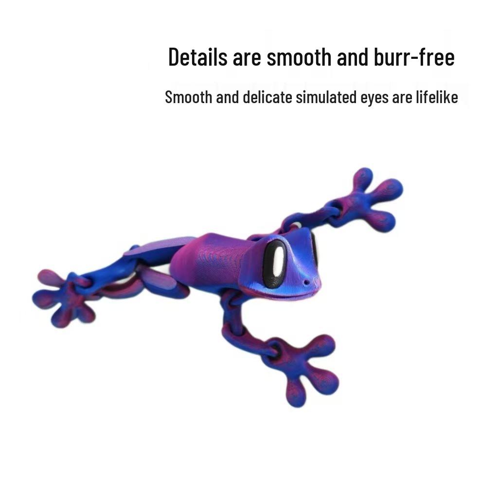 3D Magnetic Frog Joint Movable Figurine - Crafty Desktop and Fridge Ornament Toy