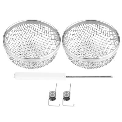 2 piezas Cubierta de Malla Antinsectos de Acero Inoxidable para Ventilación de Horno para Remolque Camper RV con Sujetadores de Resorte