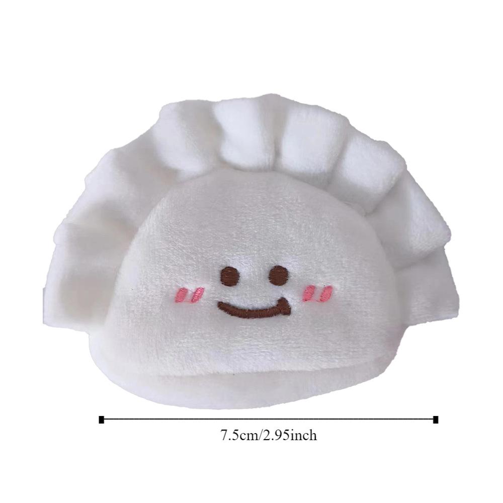 Charms Cartoon Plush Coin Purse Key Chain Earphone Storage Bag Cute Dumplings Coin Purse  Children