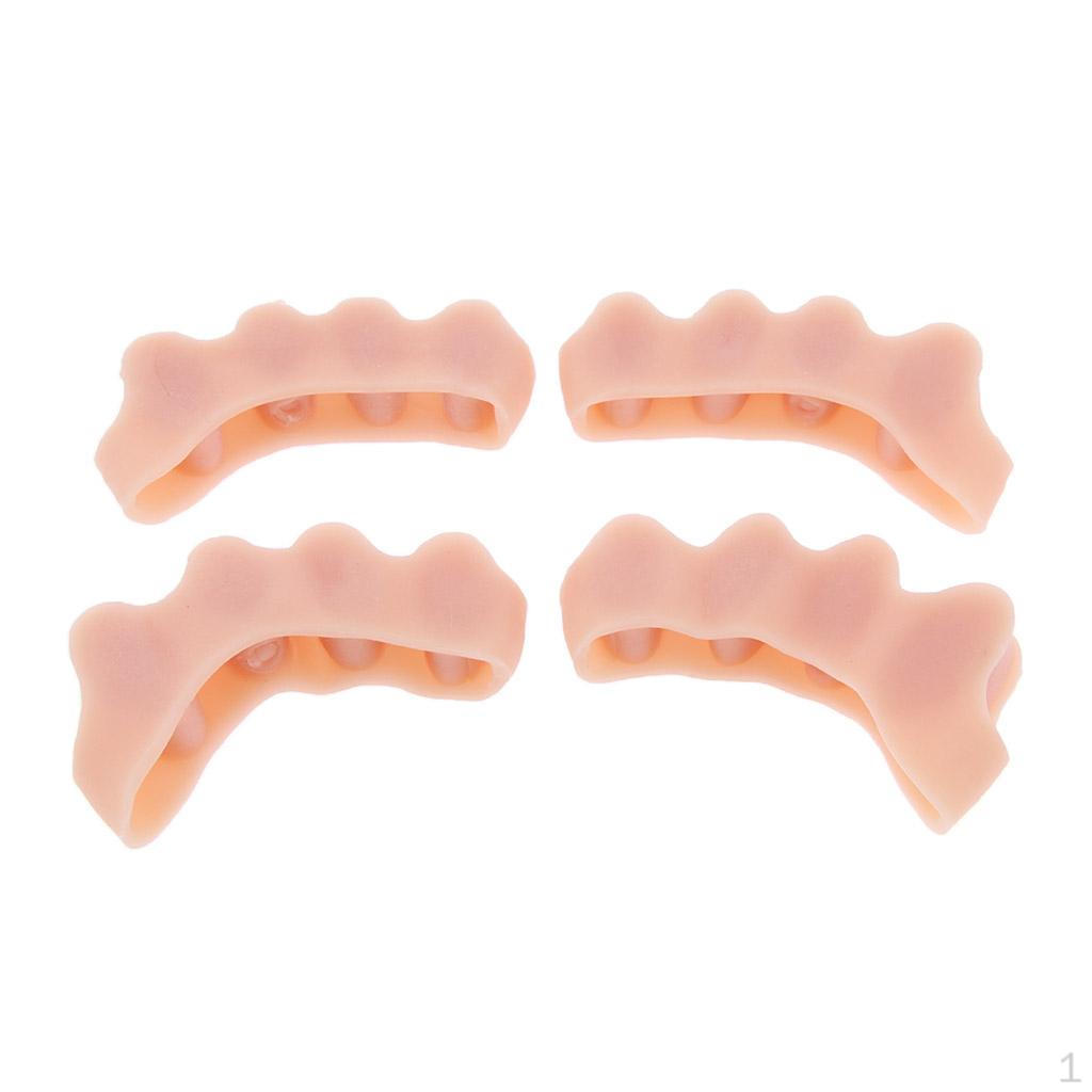 Силиконовые Корректоры Разделители для Пальцев Ног при Нахлесте и Молоточкообразной Деформации Skin