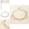 Womens Metallic Waist Chain With Engraved Style Fashion Belt For Versatile Outfits