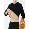 Tight Fitting Warm Clothing with Plush Insulation, Long Sleeves for Casual Sports, Autumn and Winter Tops for Outdoor Wear
