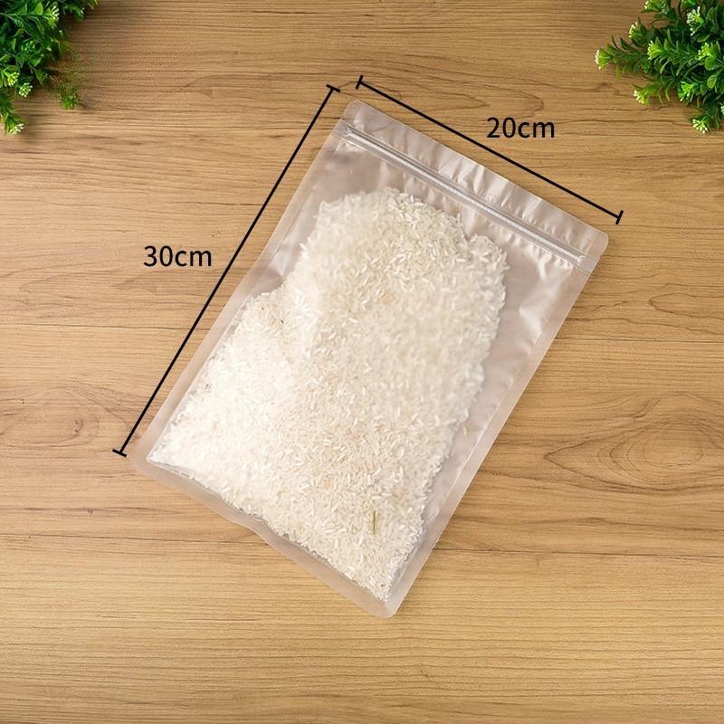 Frosted Transparent Plastic Bag Waterproof Flat Bottomed Self Sealing Pouchs Used for Jewelry Mobile Phone Accessories Candy Snacks Tea Storage Bags