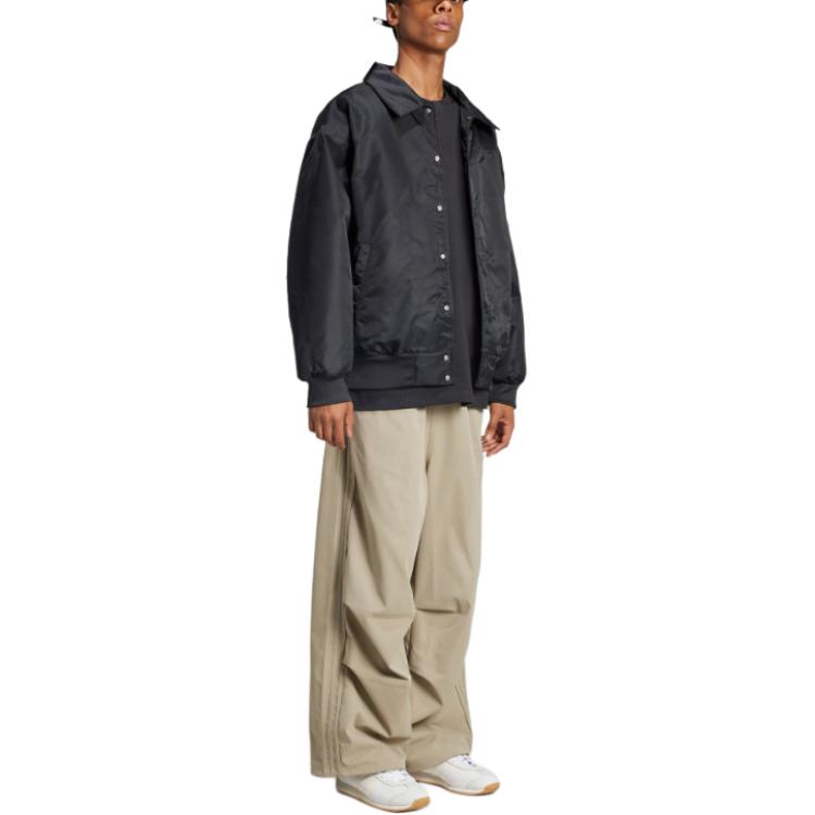 Adidas Originální bunda Firebird Teplá sportovní móda Všestranná jednořadá bunda Pánská bunda Černá IW3450