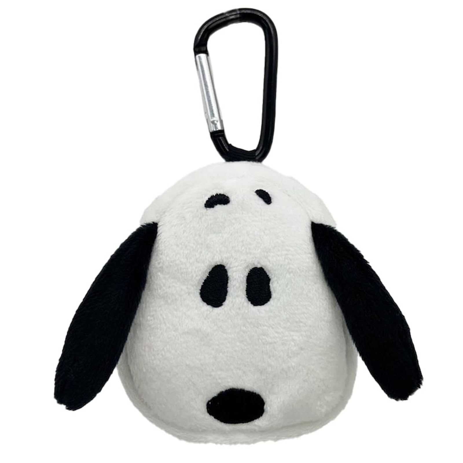 

Nakajima Corporation Peanuts Carabiner Mini x x D4cm Pouch, Snoopy, Black, 215512-25, H8.5 W9.5