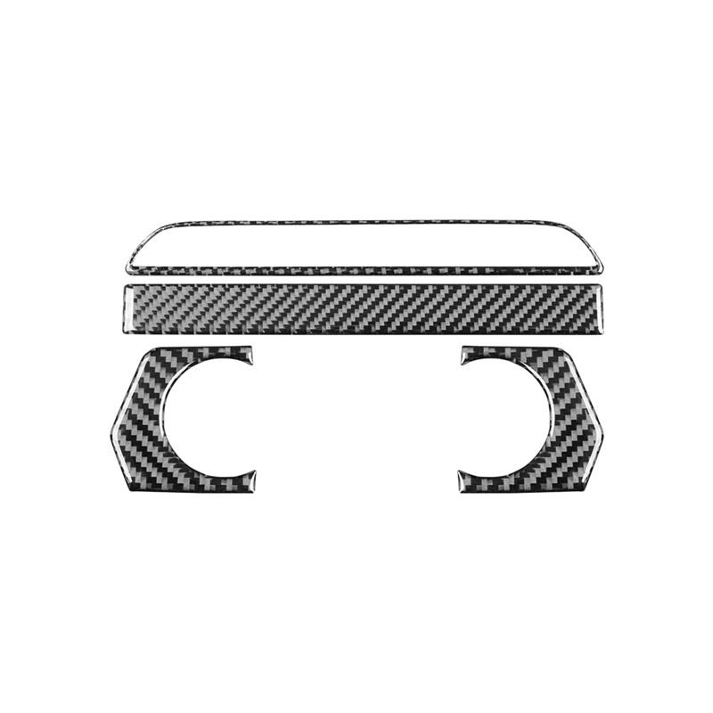 For Mazda CX-9 2016-2023 Interior Accessories Carbon Fiber Car Air Conditioning Button Panel Decoration Sticker Cover Trim Frame
