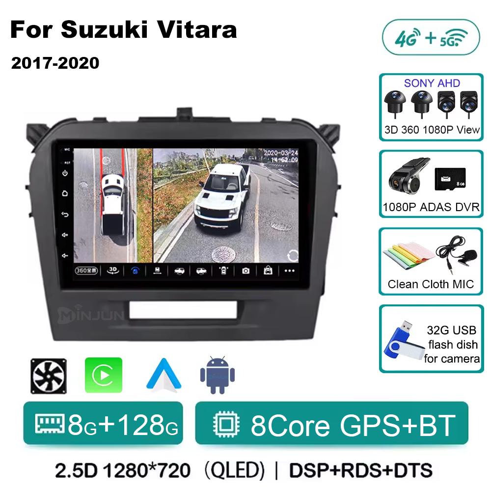 Android 14 Carplay Auto Qualcomm Car Radio Multimedia Player For Suzuki Vitara 2017 2018 2019 2020 Autoradio Stereo Head Unit