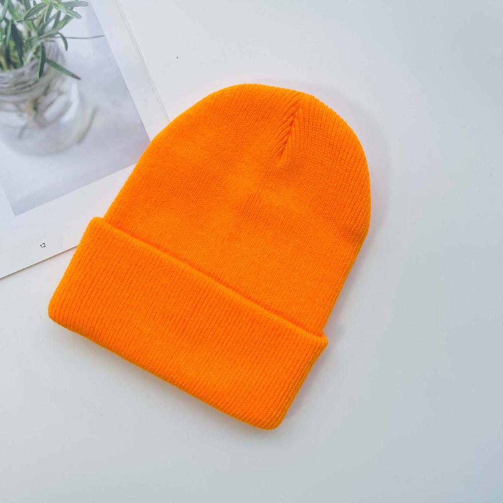 Autumn and Winter Ins Internet Celebrities Men's and Women's Colored Candy-colored Wool Hats Girlfriends' Clothing Couple Cold Hats Trendy Knitted Ha