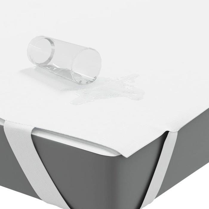 VidaXL Protège-matelas blanc 180x220 cm imperméable,drap de lit,literie,housse de drap-housse,drap-housse,housse de 4100180