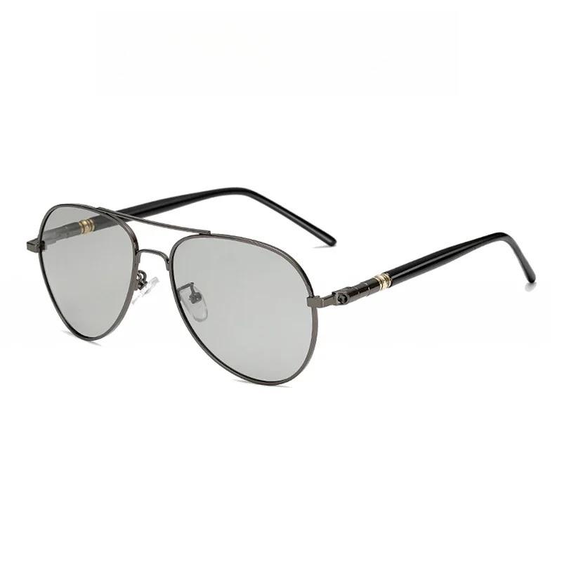 Vintage Fishing Polarized Pochromic Sunglasses Men Women Classic Pilot Male Color Changing Sun Glasses Discolor Shades