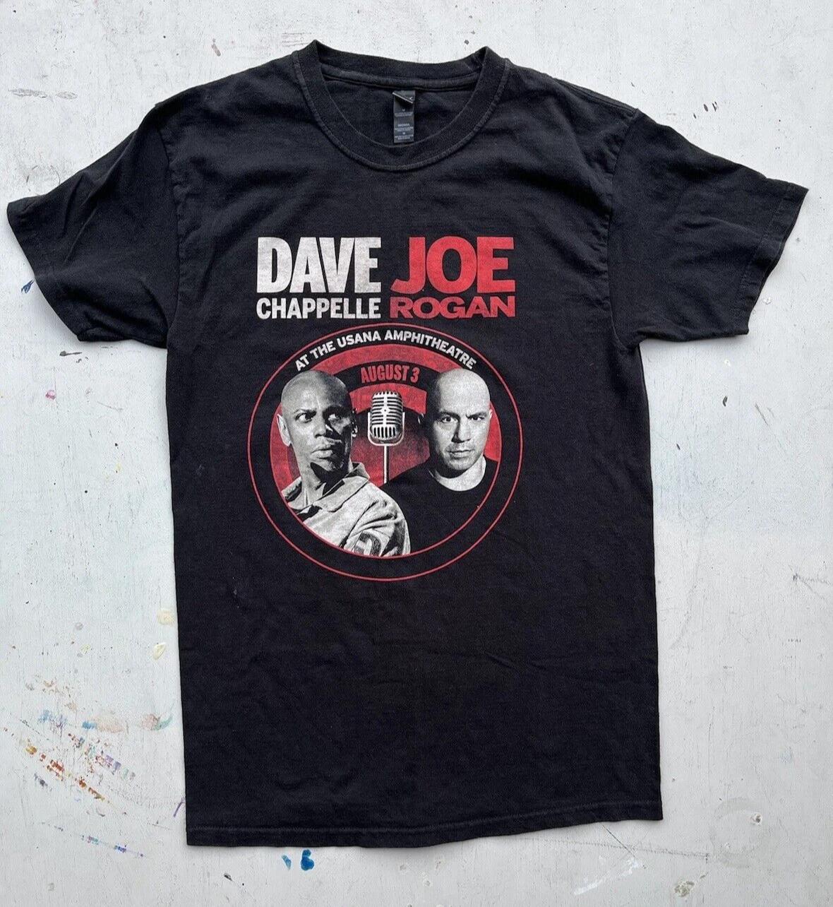 Women s Chappelle Rogan T-Shirt Black Spell-Out M Comedy JRE Chappelle Show Mic L