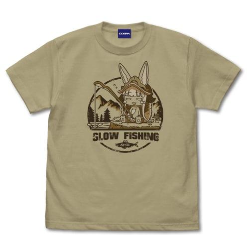 [Official] COSPA Made in Abyss: The Golden Land of the Fiery Sun Fishing Nanachi T-Shirt SAND KHAKI XL Size