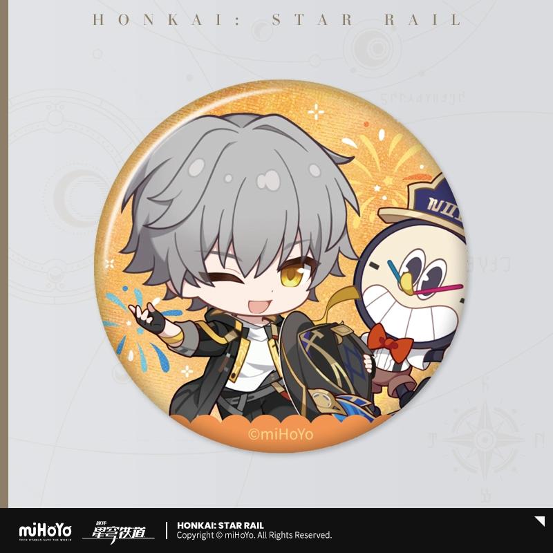 

Sunsyea Honkai Star Rail Official Merch miHoYo Original Authentic QJQD Series Q Version Badge Keychain Cards Set Sunday Robin