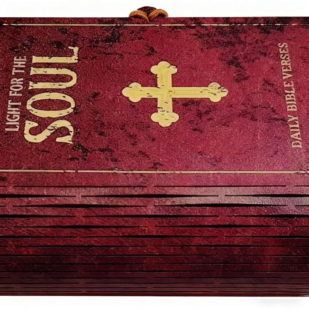 Daily Bible Verse Box Wooden Inspirational Home Decor Bible Verses Prayer Boxes for Women Mom Friend Family Sister Study
