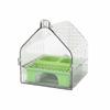 Removable Tray Bird Cage Feeder Box Spill-Resistant Easy-Clean Clear Cage Feeder No Mess Transparent Birds Food Container