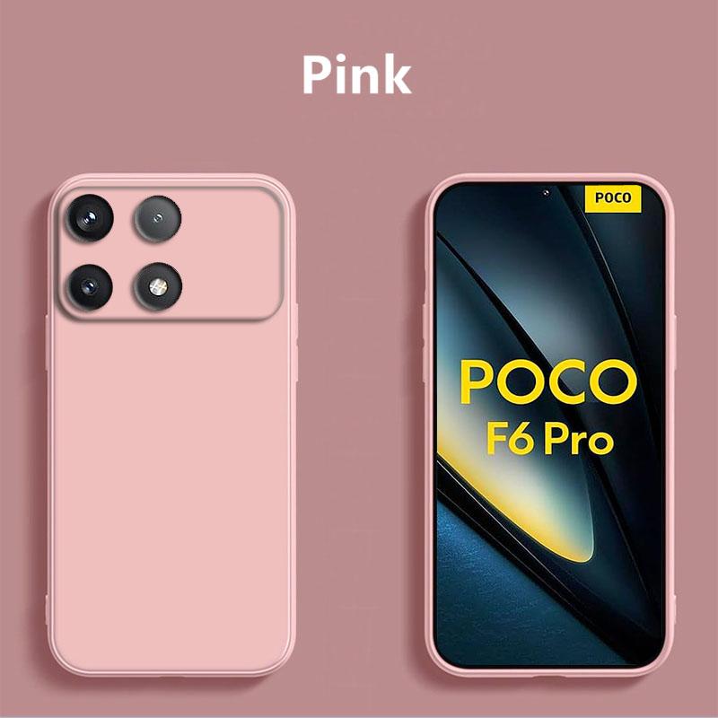 For Xiaomi Poco F6 Pro Case For Xiaomi Poco F6 Pro Case Funda Liquid Silicon Capa Back Phone Cover for Xiaomi Poco F6 Pro
