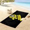מגבת חוף מודפסת BVB 09, מגבת גדולה רכה מתייבשת במהירות לחוף, קמפינג, שחייה