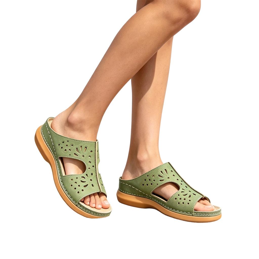 Women's Fashion Plus-Size Casual Hollow-Out - Beach Sandals