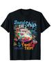 Unisexs Board The Ship S A Family Trip  Cruise TShirt  Nautical Vacation Tee with Cruise Ship  Print UltraSoft Breathabl