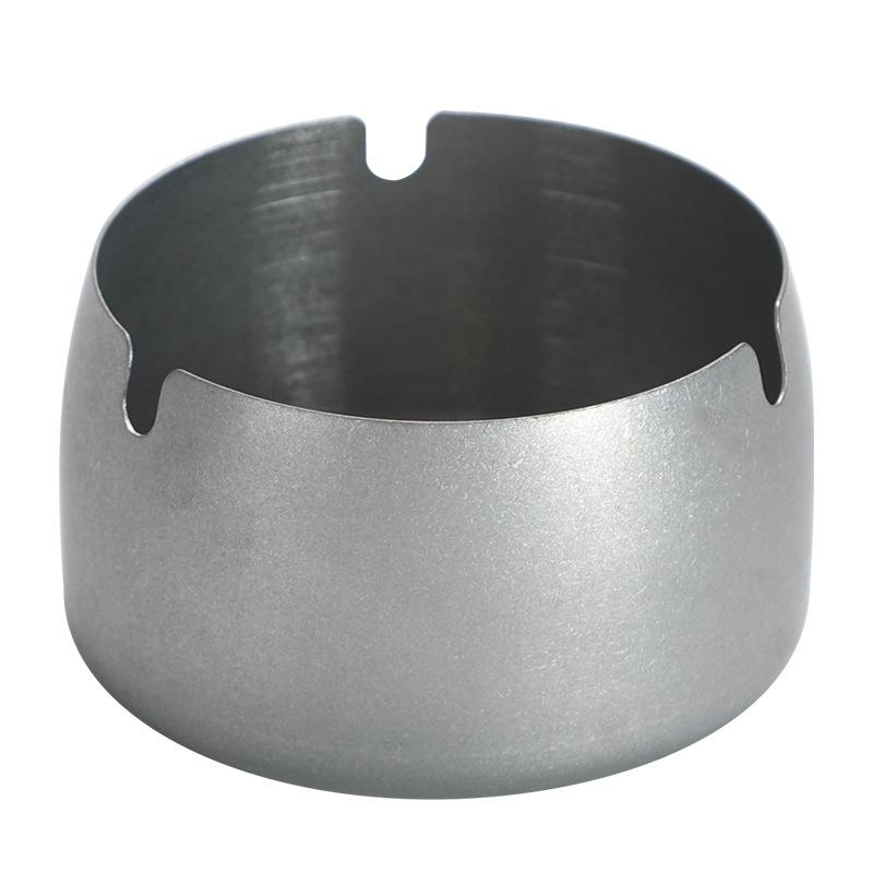 Stainless Steel Ashtray Retro Deep Thickened Simple Anti-fall Personality Ashtray Bar Restaurant