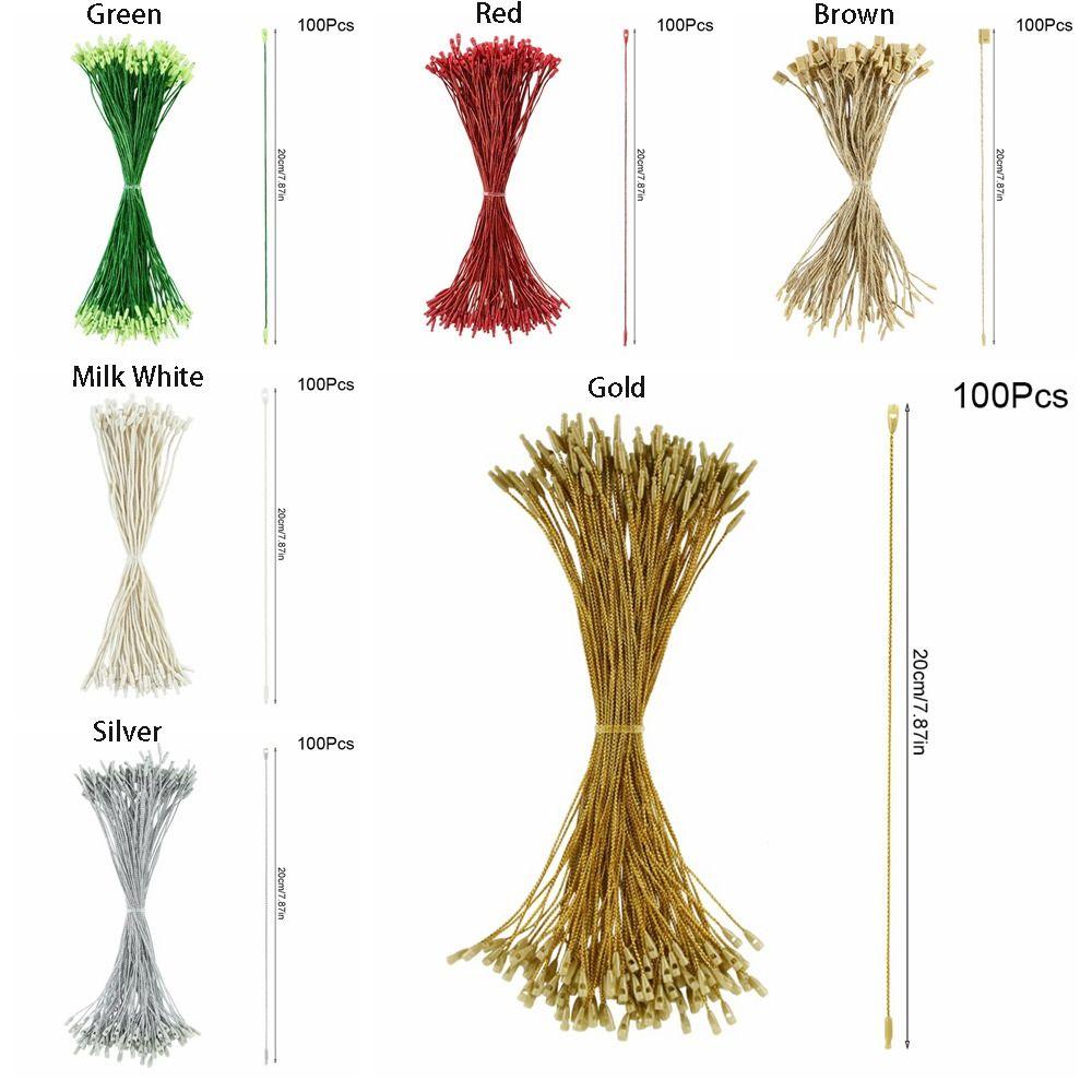 100Pcs/set Polyester Christmas Hanger String Ornaments Handmade Clothing Tag Rope  Home