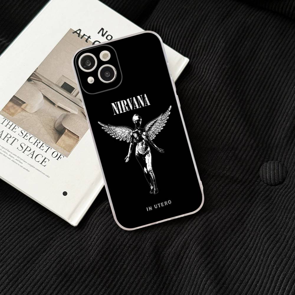Band Hot N-NirvanaS Phone Case for iPhone 17 16 15 14 13 12 11 Pro Max Plus Soft Cover Personalized DIY