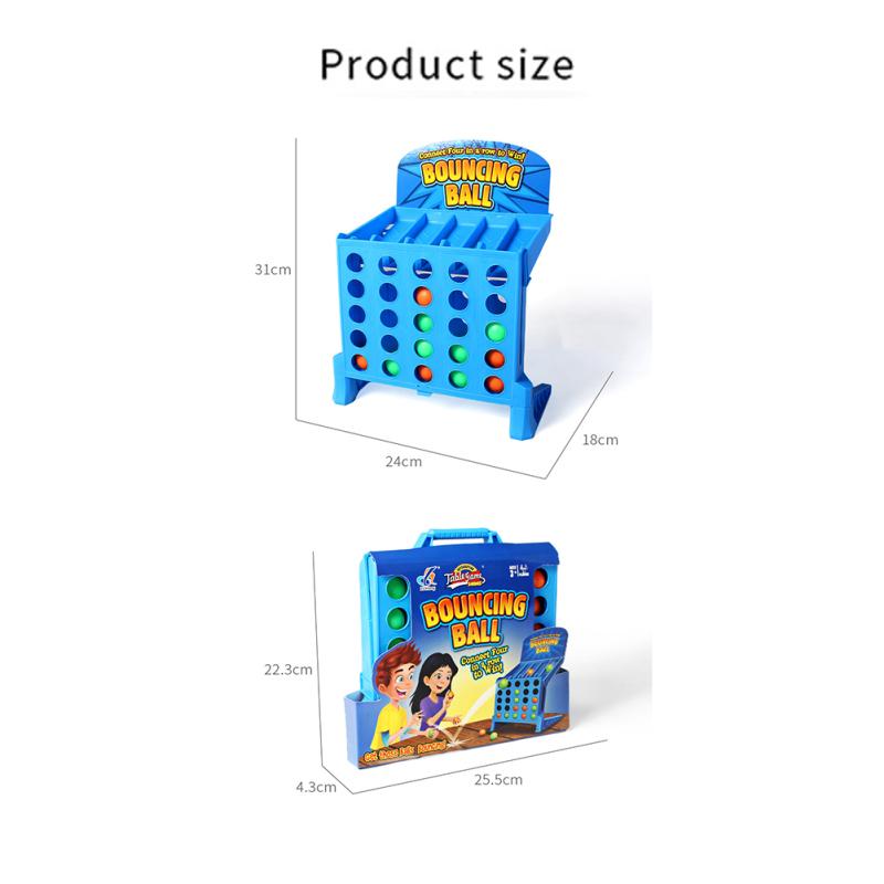 Board Games Bounce Balls Shots Educational Connect 4 Game Bouncing Linking Shots Toy Parent-child