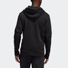 Adidas Sports Casual Hooded Zip-Up Jacket Men Outerwear Black FP8206