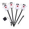 Festive Outdoor Lighting 4Pcs/Set Halloween Solar Ghost Stake Light, 4-in-1 Pumpkin with LED Lights Lights, Waterproof Decorative Lamp for