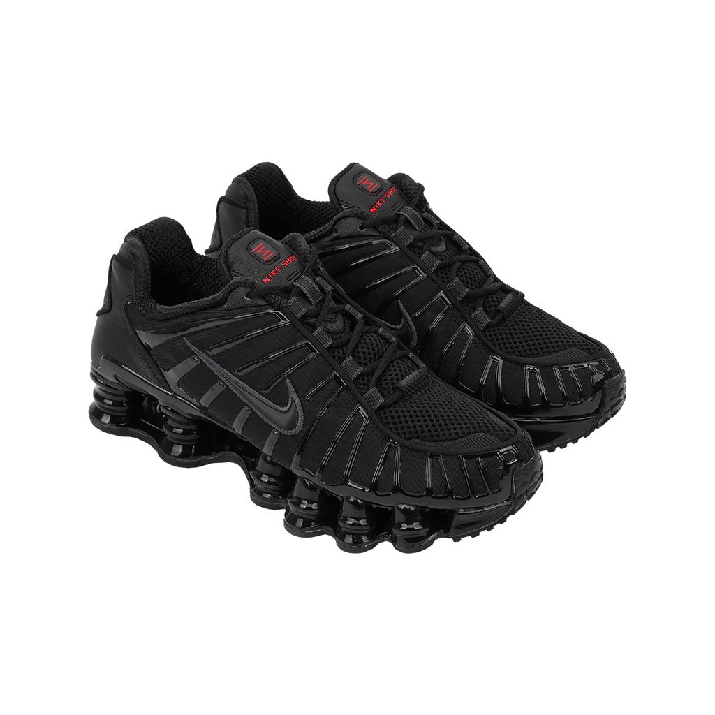 Nike Shox TL Black 2019 Women Sneakers Metallic-Hematite Max-Orange AR3566-002